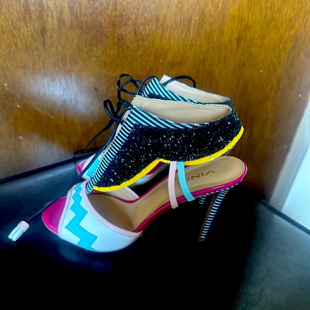 Woman high heels shoes